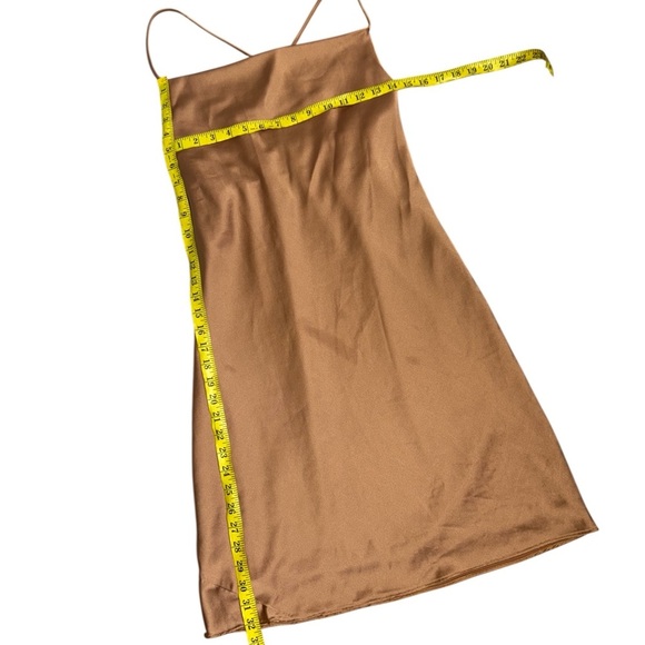 Show Me Your Mumu Copper Luxe Sabine Micro Mini Slip Dress Size XS - Picture 4 of 6